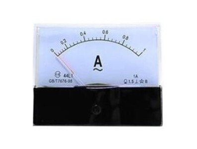 Amper&iacute;metro 44L1-A AC Painel Anal&oacute;gico Ponteiro Amper&iacute;metro Direto 1 A Tamanho: 100 mm x 80 mm - Imagem 1