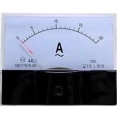 Amper&iacute;metro 44L1-A AC Painel Anal&oacute;gico Ponteiro Amper&iacute;metro Direto 20 A Tamanho: 100 mm x 80 mm