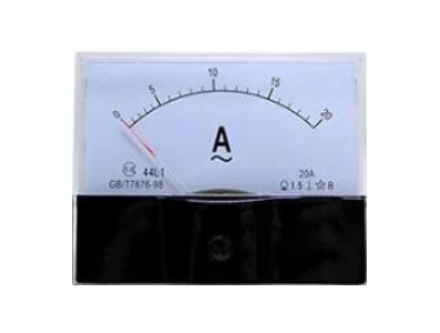 Amper&iacute;metro 44L1-A AC Painel Anal&oacute;gico Ponteiro Amper&iacute;metro Direto 20 A Tamanho: 100 mm x 80 mm - Imagem 1