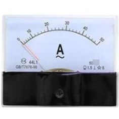 Amper&iacute;metro 44L1-A AC Painel Anal&oacute;gico Ponteiro Amper&iacute;metro Direto 50 A Tamanho: 100 mm x 80 mm