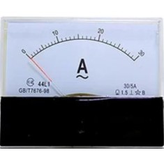 Medidor Amper&iacute;metro AC 44L1-A Ponteiro de painel anal&oacute;gico Amper&iacute;metro 30/5 A Observa&ccedil;&atilde;o: O de 30 A acima...