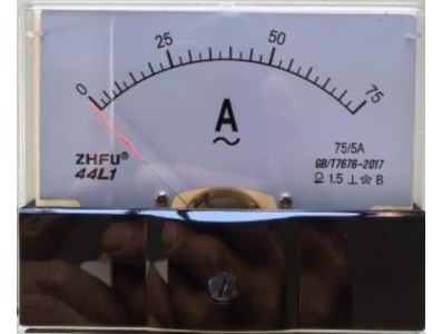 Medidor Amper&iacute;metro AC 44L1-A Ponteiro de painel anal&oacute;gico Amper&iacute;metro 75/5 A Observa&ccedil;&atilde;o: O 75 A acima... - Imagem 1
