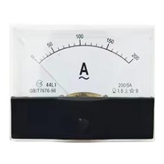 Medidor Amper&iacute;metro AC 44L1-A Ponteiro de painel anal&oacute;gico Amper&iacute;metro 200/5 A Observa&ccedil;&atilde;o: O 200 A acima...