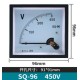 Volt&iacute;metro de ponteiro AC SQ-96 450 V Tamanho: 96*96 mm - Thumb 1