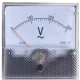 Medidor DH-80 AC Volt&iacute;metro Ponteiro 0-300 V Tamanho: 82*82 mm - Thumb 1
