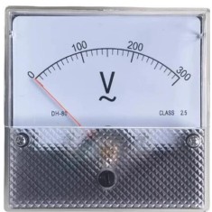 Medidor DH-80 AC Volt&iacute;metro Ponteiro 0-300 V Tamanho: 82*82 mm