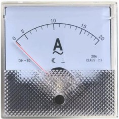 Medidor DH-80 AC Amper&iacute;metro Ponteiro AC0-20 A Tamanho: 82*82 mm