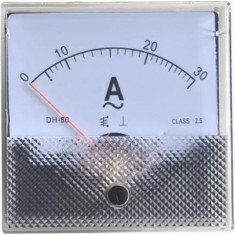 Medidor DH-80 AC Amper&iacute;metro Ponteiro AC0-30 A Tamanho: 82*82 mm