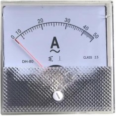 Medidor DH-80 AC Amper&iacute;metro Ponteiro AC0-50 A Tamanho: 82*82 mm