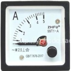 Medidor 99T1-A AC Amper&iacute;metro Ponteiro Direto 0-5 A Tamanho: 48*48 mm