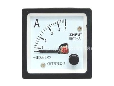 Medidor 99T1-A AC Amper&iacute;metro Ponteiro Direto 0-5 A Tamanho: 48*48 mm - Imagem 1