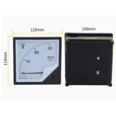 Volt&iacute;metro 42L6-V Ponteiro AC AC600 V Tamanho: 118*118 mm