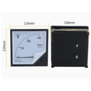 Volt&iacute;metro 42L6-V Ponteiro AC AC600 V Tamanho: 118*118 mm