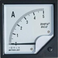 Medidor 6C2-A DC Amper&iacute;metro Ponteiro 0-100mA Tamanho: 80*80 mm