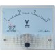 Medidor de ponteiro de volt&iacute;metro DC 69C9-V 0-30 V Tamanho: 64*56 mm - Thumb 1
