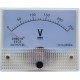 Medidor de ponteiro de volt&iacute;metro DC 69C9-V 0-250 V Tamanho: 64*56 mm - Thumb 1