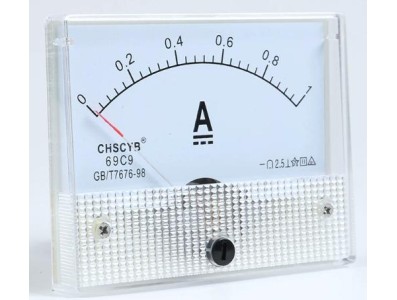 Amper&iacute;metro 69C9-V DC 0-1 A Tamanho: 80*64 mm - Imagem 1