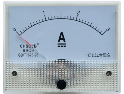 Amper&iacute;metro 69C9-V DC 0-3 A Tamanho: 80*64 mm - Imagem 1
