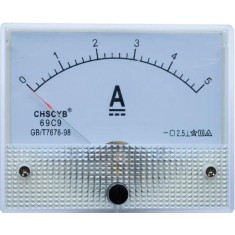 Amper&iacute;metro 69C9-V DC 0-5 A Tamanho: 80*64 mm