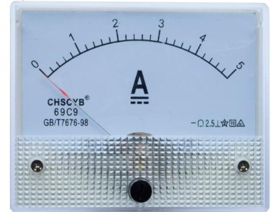 Amper&iacute;metro 69C9-V DC 0-5 A Tamanho: 80*64 mm - Imagem 1