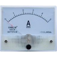 Amper&iacute;metro 69C9-V DC 0-5 A Tamanho: 80*64 mm