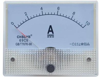 Amper&iacute;metro 69C9-V DC 0-10 A Tamanho: 80*64 mm - Imagem 1