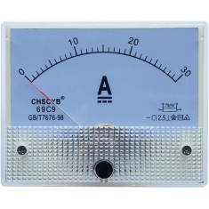 Amper&iacute;metro 69C9-V DC 0-30 A Tamanho: 80*64 mm