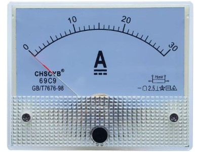 Amper&iacute;metro 69C9-V DC 0-30 A Tamanho: 80*64 mm - Imagem 1