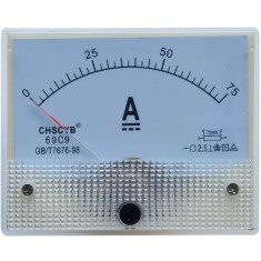 Amper&iacute;metro 69C9-V DC 0-75 A Tamanho: 80*64 mm