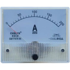 Amper&iacute;metro 69C9-V DC 0-200 A Tamanho: 80*64 mm