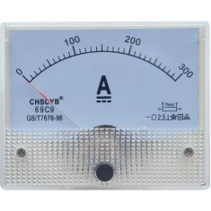 Amper&iacute;metro DC 69C9-V 0-300 A Tamanho: 80*64 mm