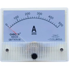 Amper&iacute;metro DC 69C9-V 0-500 A Tamanho: 80*64 mm