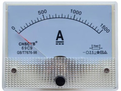 Amper&iacute;metro DC 69C9-V 0-1500 A Tamanho: 80*64 mm - Imagem 1