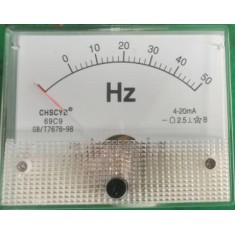 Medidor de frequ&ecirc;ncia de ponteiro 69C9-V 4-20mA 50Hz