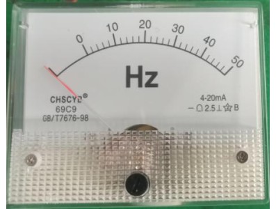 Medidor de frequ&ecirc;ncia de ponteiro 69C9-V 4-20mA 50Hz - Imagem 1