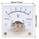 Volt&iacute;metro 91C4-V Ponteiro DC 0-5 V Tamanho:45x45 mm - Thumb 1