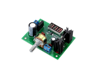 M&oacute;dulo conversor DC buck step down com regulador de tens&atilde;o LM317 e volt&iacute;metro LED 5V/12V - Imagem 1
