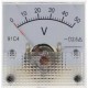 Volt&iacute;metro 91C4-V Ponteiro DC 0-50 V Tamanho:45x45 mm - Thumb 1