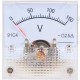 Volt&iacute;metro 91C4-V Ponteiro DC 0-150 V Tamanho:45x45 mm - Thumb 1
