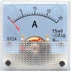 Medidor 91C4-A Ponteiro Amper&iacute;metro DC 0-20 A/75mV Observa&ccedil;&atilde;o: O de 20 A acima precisa ser usado com um...