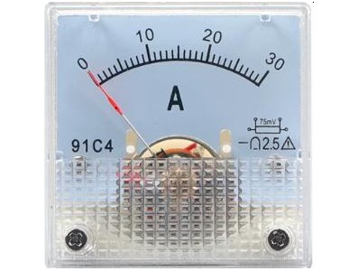 Medidor 91C4-A Ponteiro Amper&iacute;metro DC 0-30 A/75mV Observa&ccedil;&atilde;o: O de 30 A acima precisa ser usado com um... - Imagem 1