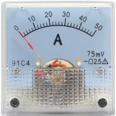 Medidor 91C4-A Ponteiro Amper&iacute;metro DC 0-50 A/75mV Observa&ccedil;&atilde;o: O de 50 A acima precisa ser usado com um...