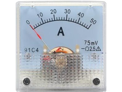 Medidor 91C4-A Ponteiro Amper&iacute;metro DC 0-50 A/75mV Observa&ccedil;&atilde;o: O de 50 A acima precisa ser usado com um... - Imagem 1
