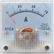 Medidor 91C4-A Ponteiro Amper&iacute;metro DC 0-100 A/75mV Observa&ccedil;&atilde;o: O de 100 A acima precisa ser usado com um...