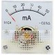 Amper&iacute;metro Ponteiro 91C4-mA DC 50mA Tamanho 45x45 mm - Thumb 1