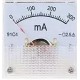 Amper&iacute;metro Ponteiro 91C4-mA DC 300mA Tamanho 45x45 mm - Thumb 1
