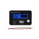 Bateria Indicador de capacidade da DC8-30 V Medi&ccedil;&atilde;o de chumbo-&aacute;cido/lron-l&iacute;tio com USB3.0 e Tpye-C azul - Thumb 1