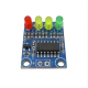 M&oacute;dulo indicador de n&iacute;vel de bateria 12V XD-82B com 4 n&iacute;veis em LED - Thumb - 7