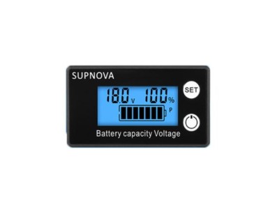 Bateria Indicador de capacidade da DC8 V-100 V chumbo &aacute;cido l&iacute;tio lifepo4 volt&iacute;metro medidor de tens&atilde;o... - Imagem 1
