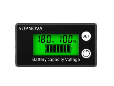 Bateria Indicador de capacidade da DC8 V-100 V chumbo &aacute;cido l&iacute;tio lifepo4 volt&iacute;metro medidor de tens&atilde;o... - Imagem 1